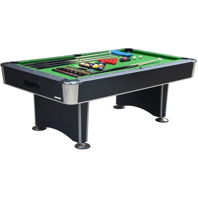 Devessport Mesa de billar semi profesional Atlanta Deluxe . Negro Devessport Mesa de billar semi profesional Atlanta Deluxe . Negro