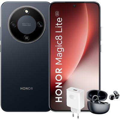 Honor Magic8 lite 8GB + 512GB móvil libre + Cargador 66W. (512 GB + 12 GB RAM) Negro Honor Magic8 lite 8GB + 512GB móvil libre + Cargador 66W. (512 GB + 12 GB RAM) Negro