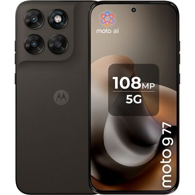 Motorola Móvil moto g77 5G 8GB + 512GB 6,78" MediaTek Dimensity 6400. (512 GB + 8 GB RAM) Pantone Black Olive Motorola Móvil moto g77 5G 8GB + 512GB 6,78" MediaTek Dimensity 6400. (512 GB + 8 GB RAM) Pantone Black Olive