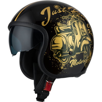 NZI Casco de moto Jet Rolling 4 Sun . (XXL - XXL) Negro / Amarillo NZI Casco de moto Jet Rolling 4 Sun . (XXL - XXL) Negro / Amarillo