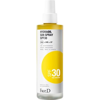 Face D Spray Solar Cuerpo y Cabello Hydraoil SPF30 . Face D Spray Solar Cuerpo y Cabello Hydraoil SPF30 .