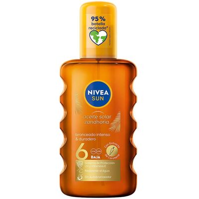 Nivea Aceite Solar en Spray Zanahoria FP 6 200 ml . Nivea Aceite Solar en Spray Zanahoria FP 6 200 ml .