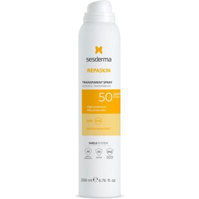 Sesderma Repaskin Protector Solar Transparente en Aerosol SPF50 - 200ml Sesderma Repaskin Protector Solar Transparente en Aerosol SPF50 - 200ml