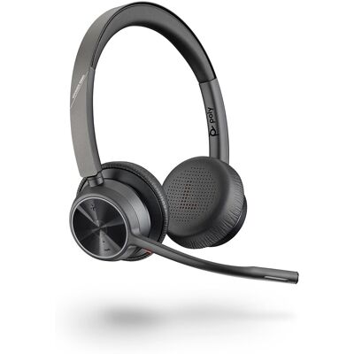Poly Auricular de diadema con micrófono Voyager 4320 UC Bluetooth. Negro Poly Auricular de diadema con micrófono Voyager 4320 UC Bluetooth. Negro