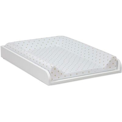 Micuna Plan à langer para comoda - MDF blanco - lunares beige - Mesa cambiadora Micuna Plan à langer para comoda - MDF blanco - lunares beige - Mesa cambiadora