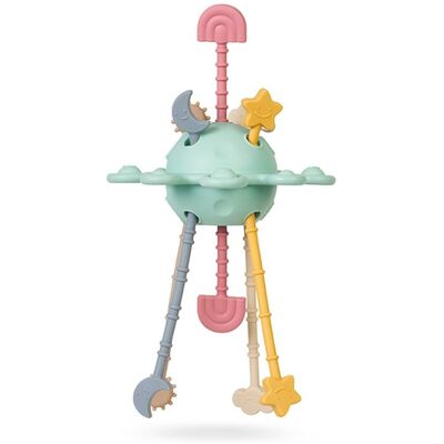 Saro Mordedor sensorial "Planet Fun". Verde anticuario Saro Mordedor sensorial "Planet Fun". Verde anticuario