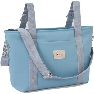 PAZ Rodríguez Bolso para silla colección Momo. Azul claro niño PAZ Rodríguez Bolso para silla colección Momo. Azul claro niño