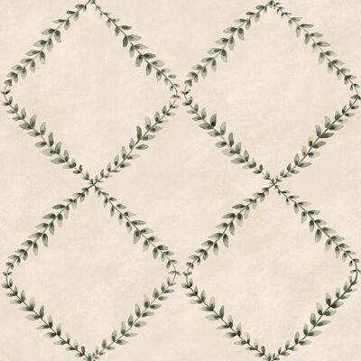 YBARRA Papel pintado Ivy Garland de la colección Cotswolds & Serret. Hueso YBARRA Papel pintado Ivy Garland de la colección Cotswolds & Serret. Hueso