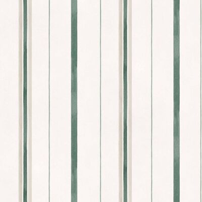 YBARRA Papel pintado Rolling Stripes de la colección Cotswolds & Serret. Menta YBARRA Papel pintado Rolling Stripes de la colección Cotswolds & Serret. Menta