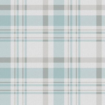 ICH Papel pintado Plaid Hana . (0,53 x 10 m) Turquesa ICH Papel pintado Plaid Hana . (0,53 x 10 m) Turquesa