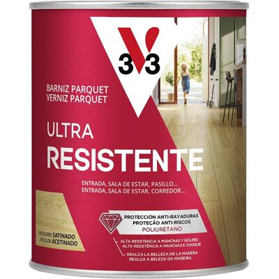 V33 Barniz Parquet Ultra Resistente Satinado. (750 ml) Incoloro V33 Barniz Parquet Ultra Resistente Satinado. (750 ml) Incoloro
