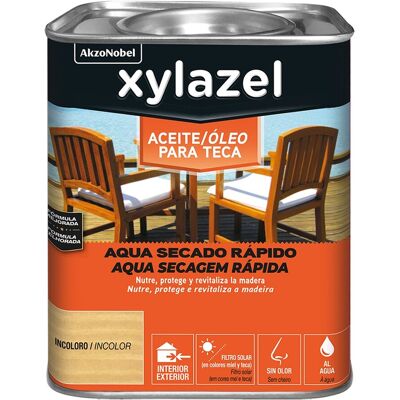 Xylazel ACEITE TECA AGUA INCOLORO 0,750 L. Incoloro Xylazel ACEITE TECA AGUA INCOLORO 0,750 L. Incoloro