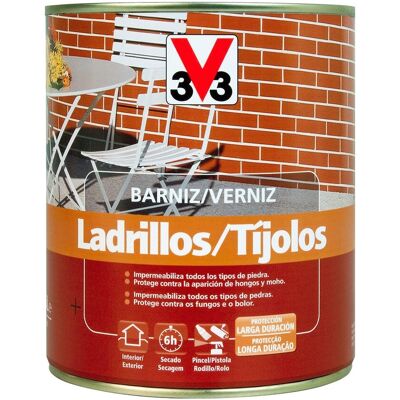 V33 Barniz Ladrillos y Piedra Mate 750 ml. Incoloro V33 Barniz Ladrillos y Piedra Mate 750 ml. Incoloro