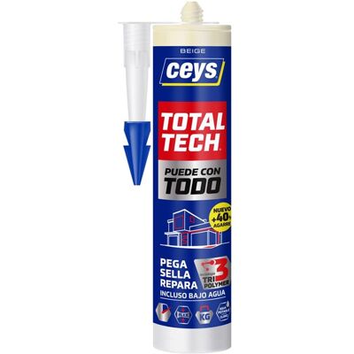 Ceys Adhesivo Sellador Reparador Total Tech 290 ml. Beige Ceys Adhesivo Sellador Reparador Total Tech 290 ml. Beige