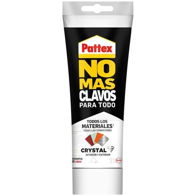 Pattex Adhesivo No Más Clavos Crystal 216 g. Cristal Pattex Adhesivo No Más Clavos Crystal 216 g. Cristal