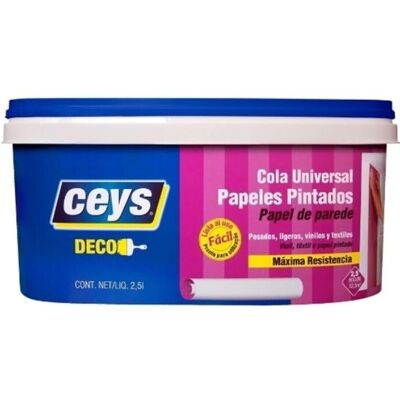 Ceys Cola Universal Papeles Pintados. (2,5 Kg) Blanco Ceys Cola Universal Papeles Pintados. (2,5 Kg) Blanco