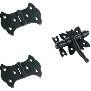 M.Pascual Kit 2 Bisagras + Pasador Negro. Negro M.Pascual Kit 2 Bisagras + Pasador Negro. Negro