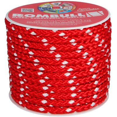 ROMBULL Carrete Cuerda Poliéster Trenzada con alma 25 m. (25 metros) Rojo ROMBULL Carrete Cuerda Poliéster Trenzada con alma 25 m. (25 metros) Rojo