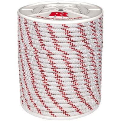 ROMBULL Carrete Cuerda Poliéster Trenzada con alma 25 m. (25 metros) Blanco / Rojo ROMBULL Carrete Cuerda Poliéster Trenzada con alma 25 m. (25 metros) Blanco / Rojo