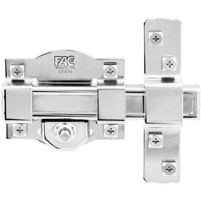 Cerrojo de Seguridad Fac 50mm Níquel - 3 Llaves Cerrojo de Seguridad Fac 50mm Níquel - 3 Llaves