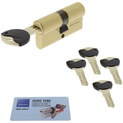 Tesa Cilindro Alta Seguridad Leva Larga 30 X 30 mm. (30 x 30 mm) Latón Tesa Cilindro Alta Seguridad Leva Larga 30 X 30 mm. (30 x 30 mm) Latón
