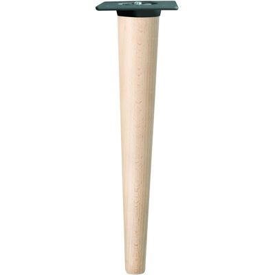 Nesu Pack 4 Patas Rectas Madera Haya 30 cm. Crudo / Negro Nesu Pack 4 Patas Rectas Madera Haya 30 cm. Crudo / Negro