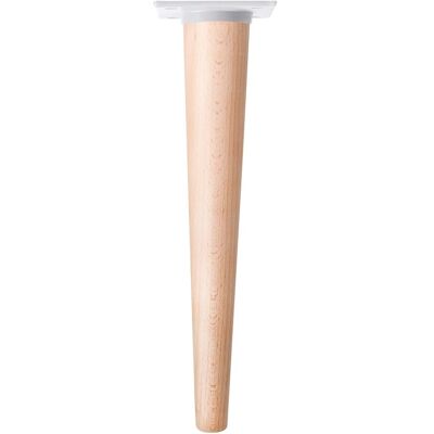 Nesu Pack 4 Patas Rectas Madera Haya 30 cm. Crudo / Blanco Nesu Pack 4 Patas Rectas Madera Haya 30 cm. Crudo / Blanco