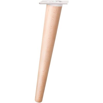 Nesu Pack 4 Patas Inclinadas Madera Haya 30 cm. Crudo / Blanco Nesu Pack 4 Patas Inclinadas Madera Haya 30 cm. Crudo / Blanco