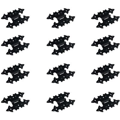 M. PASCUAL - M.pascual - 96x61 mm - Negro forjado - Bisagra M. PASCUAL - M.pascual - 96x61 mm - Negro forjado - Bisagra