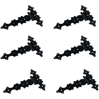 M.Pascual Pack 6 Uds Bisagras Tipo T. Negro M.Pascual Pack 6 Uds Bisagras Tipo T. Negro