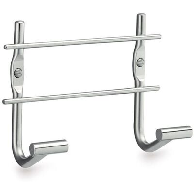 Beltrán Percha doble de baño para atornillar con gancho en cono liso . Cromo Beltrán Percha doble de baño para atornillar con gancho en cono liso . Cromo