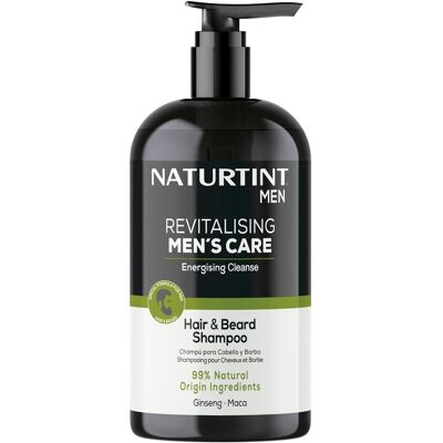 Naturtint Champú Cabello Barba Anticaída Energizante 500 ml Men. Naturtint Champú Cabello Barba Anticaída Energizante 500 ml Men.