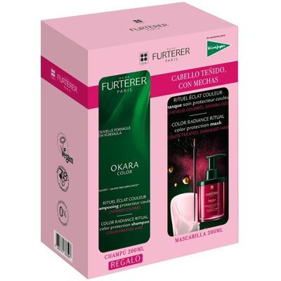 René Furterer Cofre Okara Color Mascarilla + Color Champú . René Furterer Cofre Okara Color Mascarilla + Color Champú .