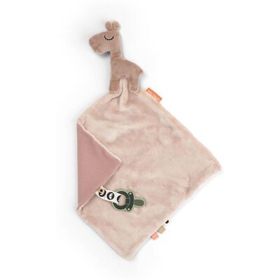 Done by Deer Doudou simple con chupetero. (28 X 28 X 3) Rosa claro Done by Deer Doudou simple con chupetero. (28 X 28 X 3) Rosa claro
