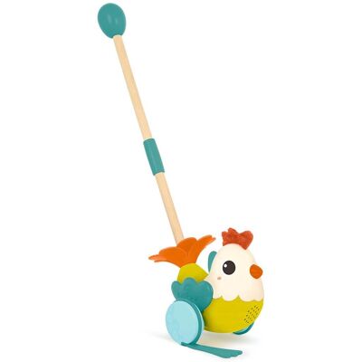 B.TOYS Gallina con palo madera para empujar B Toys. B.TOYS Gallina con palo madera para empujar B Toys.
