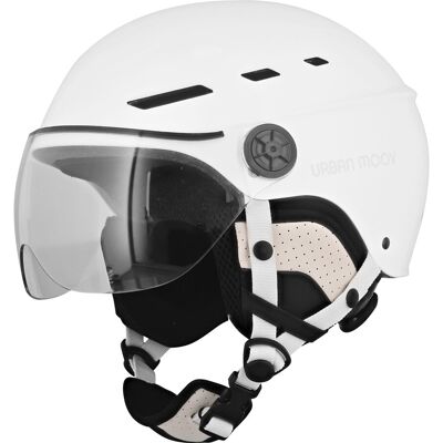 TNB Casco protector T'nB Urban Moov con visera y orejeras desmontables Talla M-L-XL. Blanco TNB Casco protector T'nB Urban Moov con visera y orejeras desmontables Talla M-L-XL. Blanco