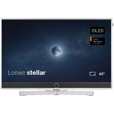 Loewe TV OLED 106 cm (42'') stellar 42 UHD 4K, HDR, Wi-Fi y Smart TV con barra sonido 80W y DR+. Aluminio / Hormigón Loewe TV OLED 106 cm (42'') stellar 42 UHD 4K, HDR, Wi-Fi y Smart TV con barra sonido 80W y DR+. Aluminio / Hormigón