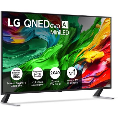 LG TV QNED evo MiniLED AI 139cm (55") 55QNED85A6C, 4K Smart TV. Negro LG TV QNED evo MiniLED AI 139cm (55") 55QNED85A6C, 4K Smart TV. Negro