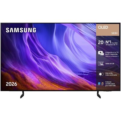 Samsung TV OLED 138cm (55") TQ55S83HAEXXCC 4K Smart TV con Vision AI. 120Hz Ultimate Gaming Pack. Negro Samsung TV OLED 138cm (55") TQ55S83HAEXXCC 4K Smart TV con Vision AI. 120Hz Ultimate Gaming Pack. Negro