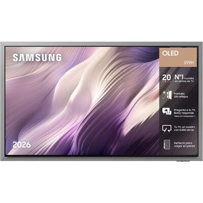 Samsung TV OLED 163cm (65") TQ65S99HATXXC 4K Smart TV SIN reflejos con Vision AI. Modo arte. Negro Samsung TV OLED 163cm (65") TQ65S99HATXXC 4K Smart TV SIN reflejos con Vision AI. Modo arte. Negro