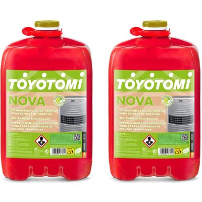 TOYOTOMI Pack 2 Bidones Parafina Nova 20 l. TOYOTOMI Pack 2 Bidones Parafina Nova 20 l.