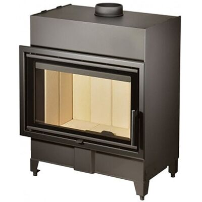 ROMOTOP Chimenea Leña Heat F66-41 Slim Frontal. Negro ROMOTOP Chimenea Leña Heat F66-41 Slim Frontal. Negro