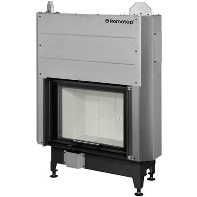 ROMOTOP Chimenea Leña Heat FG63-47 Frontal. Negro / Gris ROMOTOP Chimenea Leña Heat FG63-47 Frontal. Negro / Gris
