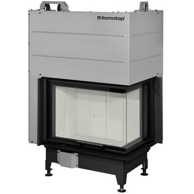 ROMOTOP Chimenea Leña Heat E2G81-40 Esquinera Derecha. Negro / Gris ROMOTOP Chimenea Leña Heat E2G81-40 Esquinera Derecha. Negro / Gris