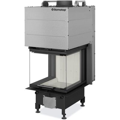 ROMOTOP Chimenea Leña Heat RD3G 50-47 Separador Ambientes. Negro / Gris ROMOTOP Chimenea Leña Heat RD3G 50-47 Separador Ambientes. Negro / Gris