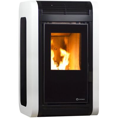 Ecoforest Estufa pellet canalizable Kiev Blanca 16Kw. Blanco Ecoforest Estufa pellet canalizable Kiev Blanca 16Kw. Blanco