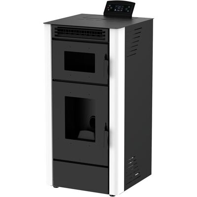 Eider Estufa de pellets con horno 9.24 kW A++ apto para pizzas. Negro Eider Estufa de pellets con horno 9.24 kW A++ apto para pizzas. Negro