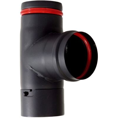 Bosch T con tapón M Ø80 mm. Negro Bosch T con tapón M Ø80 mm. Negro