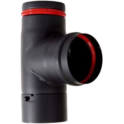 Bosch T con tapón M Ø100 mm. Negro Bosch T con tapón M Ø100 mm. Negro