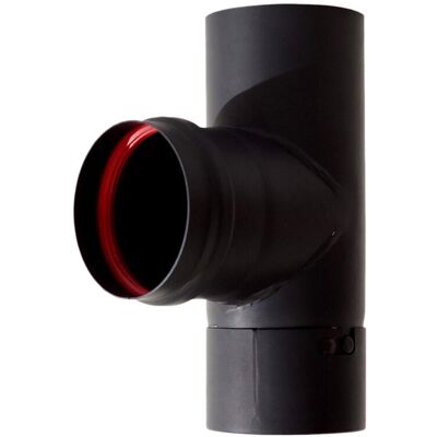 Bosch T con tapón H Ø100 mm. Negro Bosch T con tapón H Ø100 mm. Negro